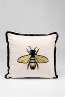 Kare - Cushion Bee White 45x45cm