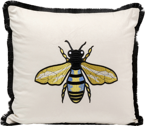 Kare - Cushion Bee White 45x45cm
