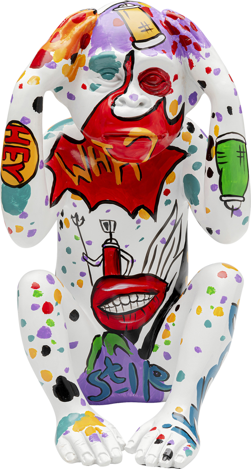 Kare - Deco Figurine Graffiti Monkey 40cm