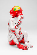 Kare - Deco Figurine Graffiti Monkey Red 39cm