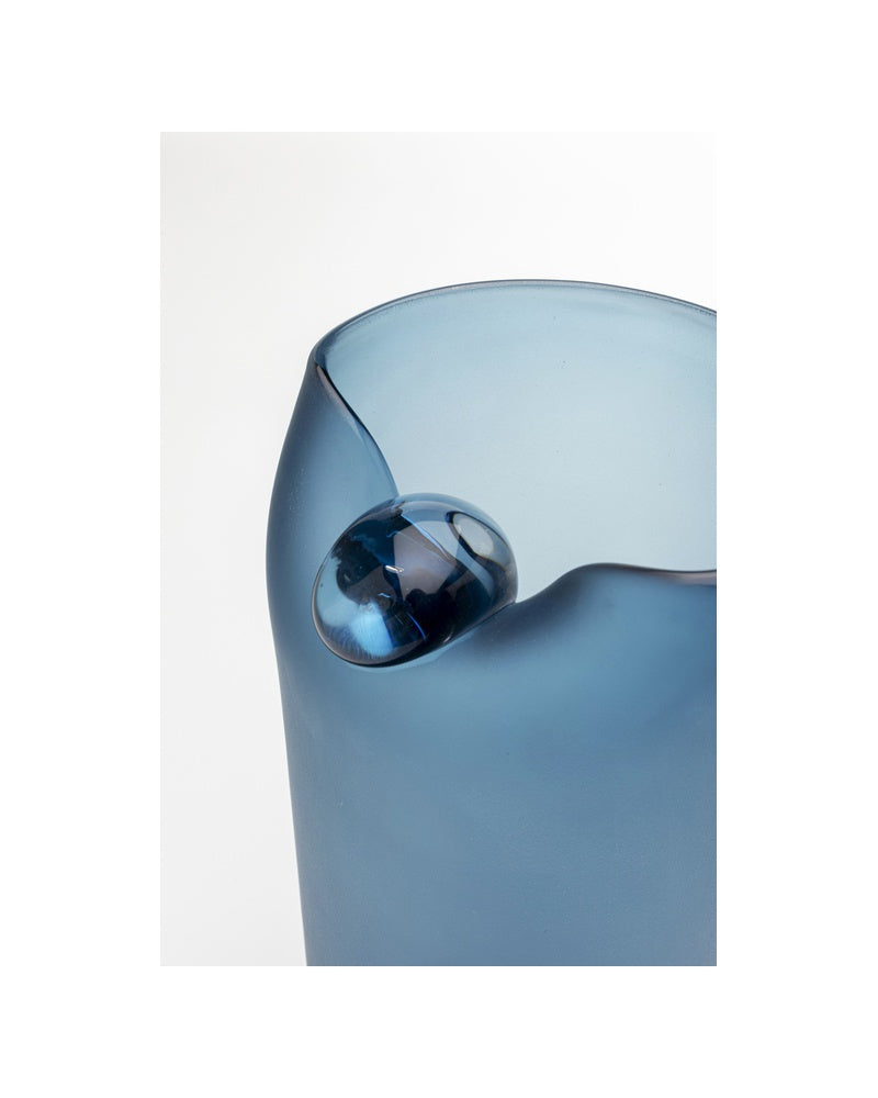 Kare - Vase Buckle Blue 33cm