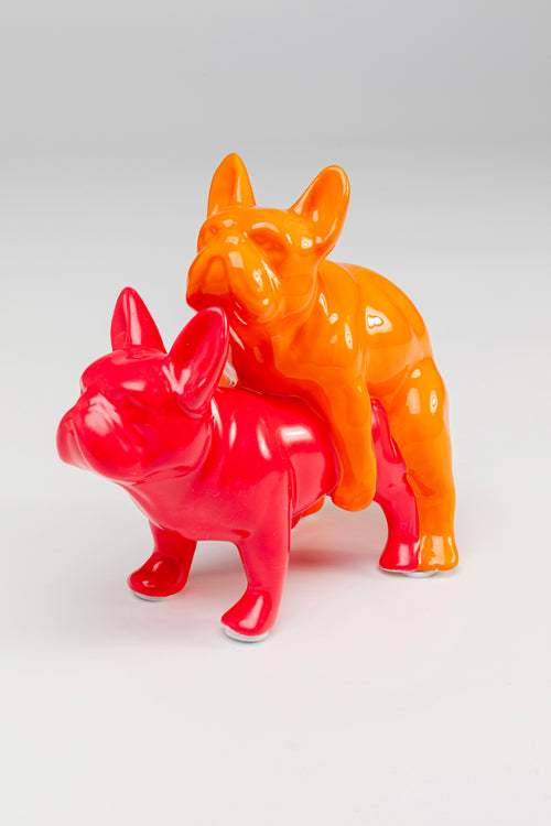 Kare - Deco Figurine Love Dogs Pink Duo Pop