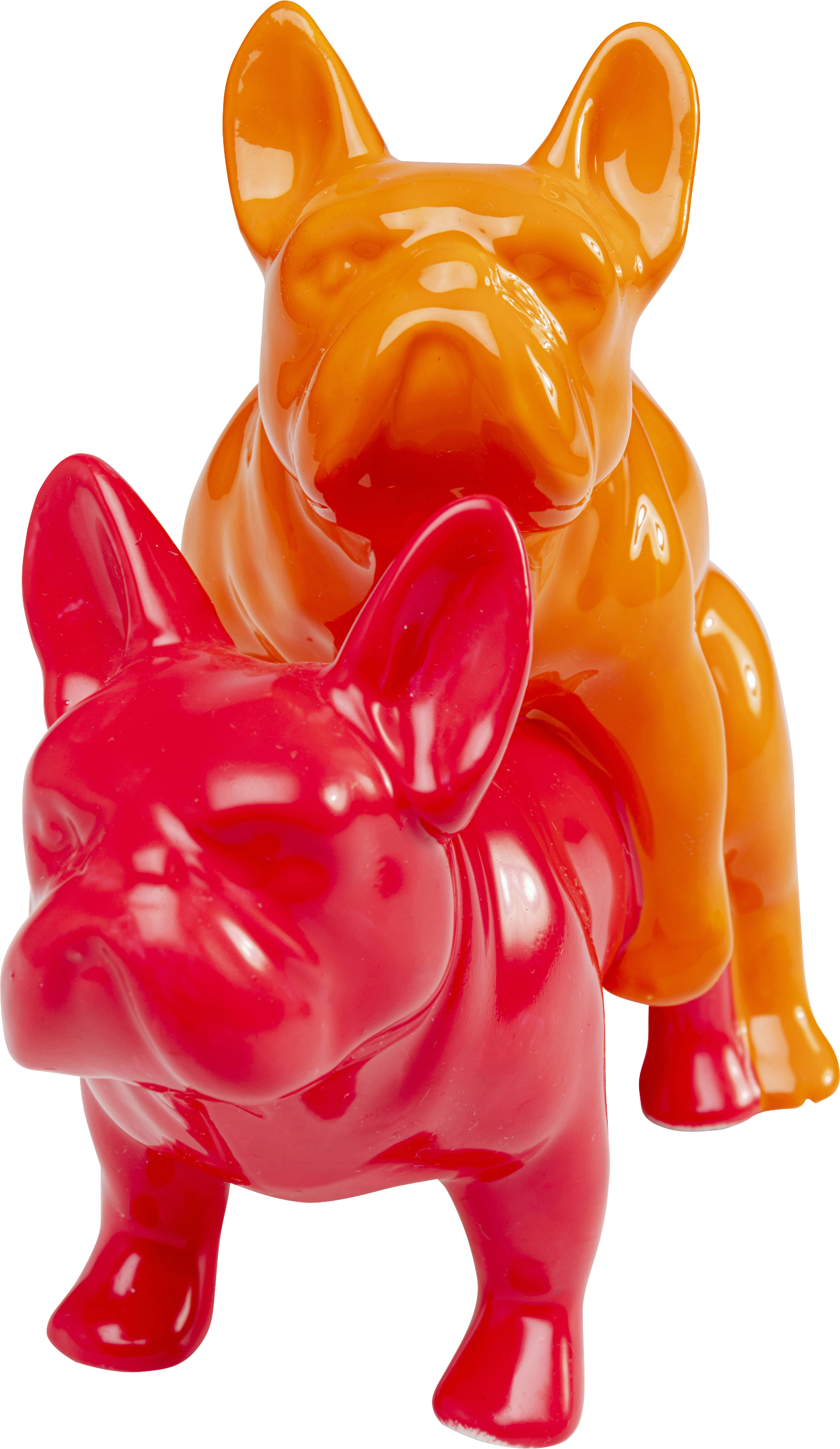 Kare - Deco Figurine Love Dogs Pink Duo Pop