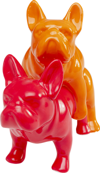 Kare - Deco Figurine Love Dogs Pink Duo Pop