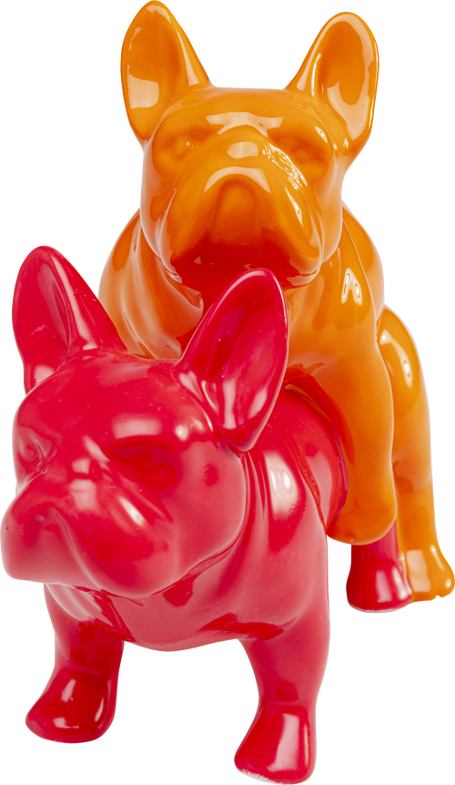 Kare - Deco Figurine Love Dogs Pink Duo Pop