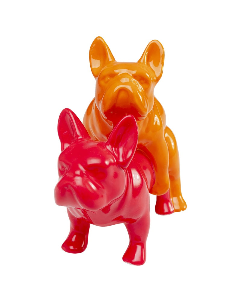 Kare - Deco Figurine Love Dogs Pink Duo Pop