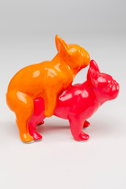 Kare - Deco Figurine Love Dogs Pink Duo Pop