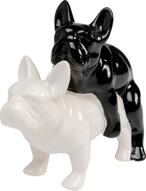 Kare - Deco Figurine Love Dogs Black