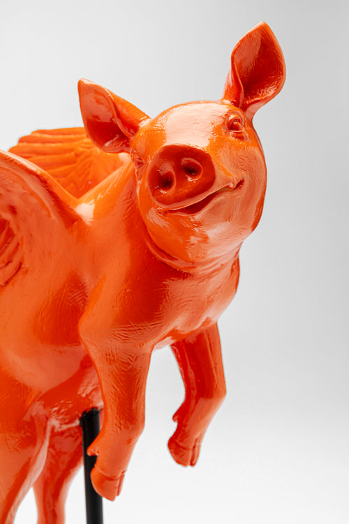 Kare - Deco Figurine Flying Pig 29cm