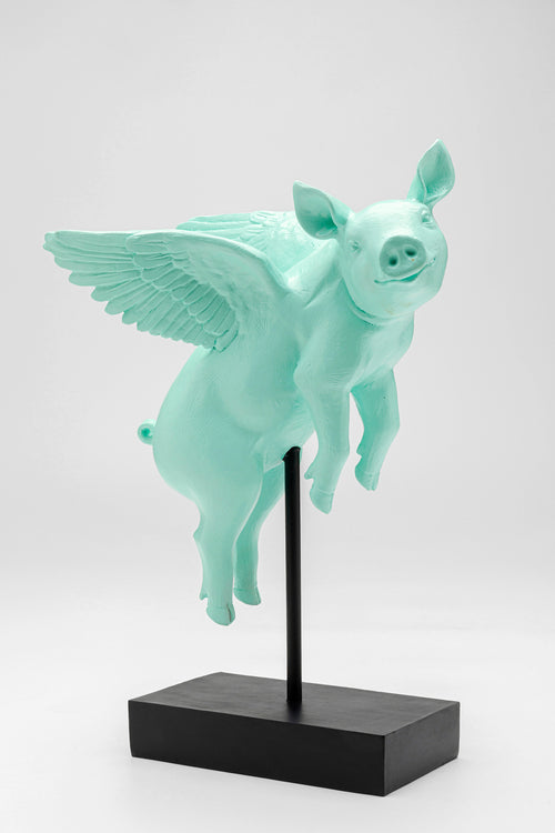 Kare - Deco Figurine Flying Pig 29cm