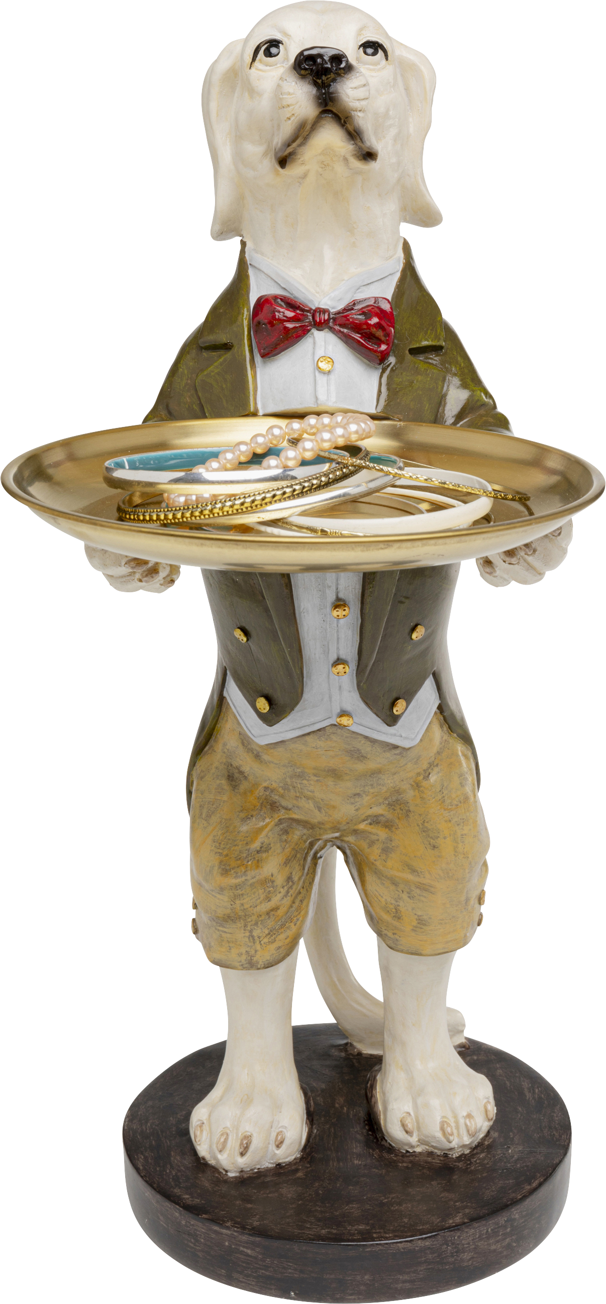 Kare - Deco Figurine Gentleman Dog Tray 43cm