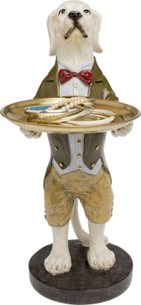 Kare - Deco Figurine Gentleman Dog Tray 43cm