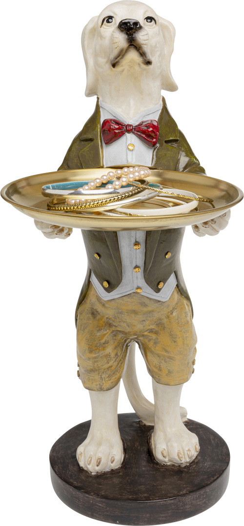 Kare - Deco Figurine Gentleman Dog Tray 43cm