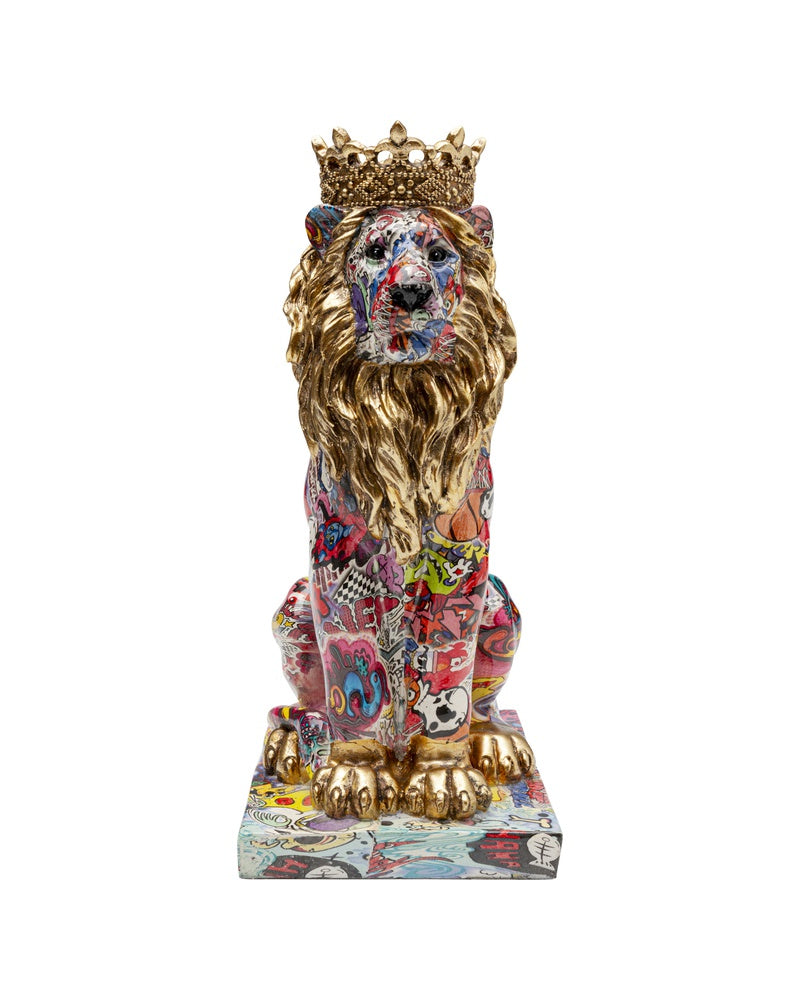 Kare - Deco Figurine Graffiti King Lion 29cm