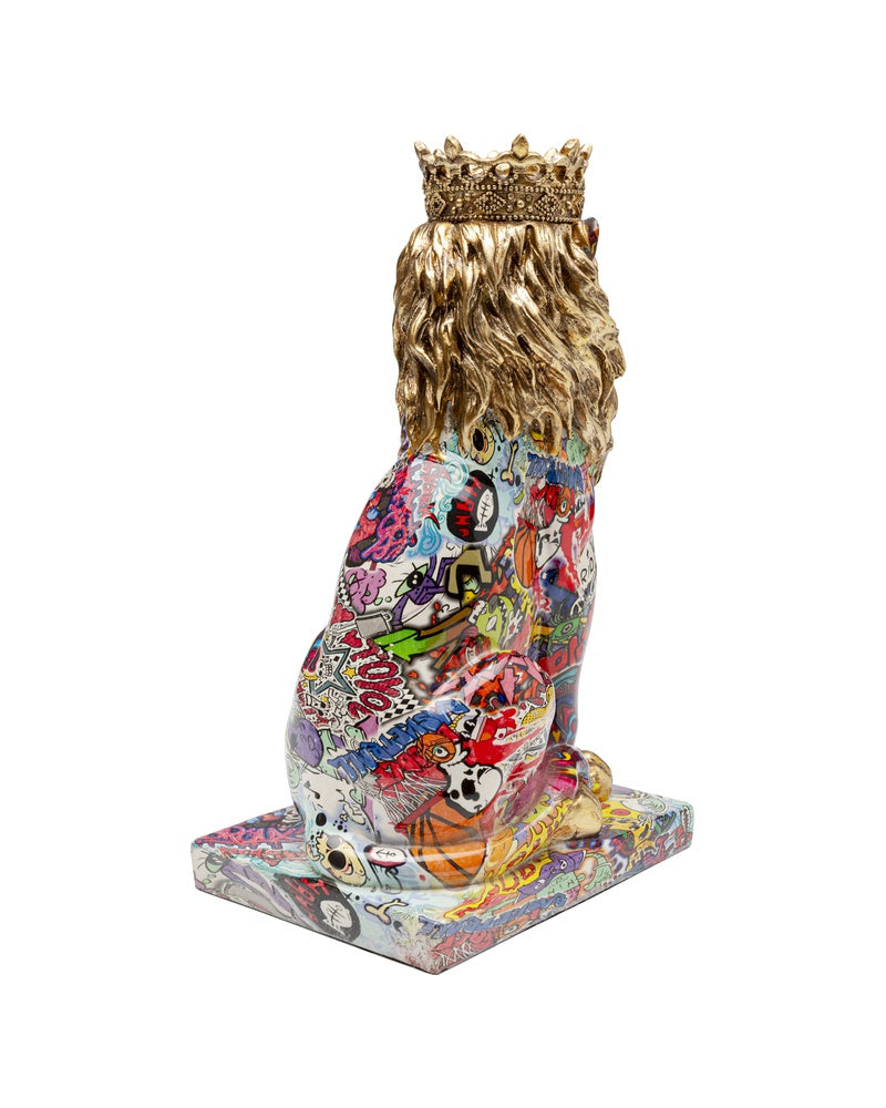 Kare - Deco Figurine Graffiti King Lion 29cm