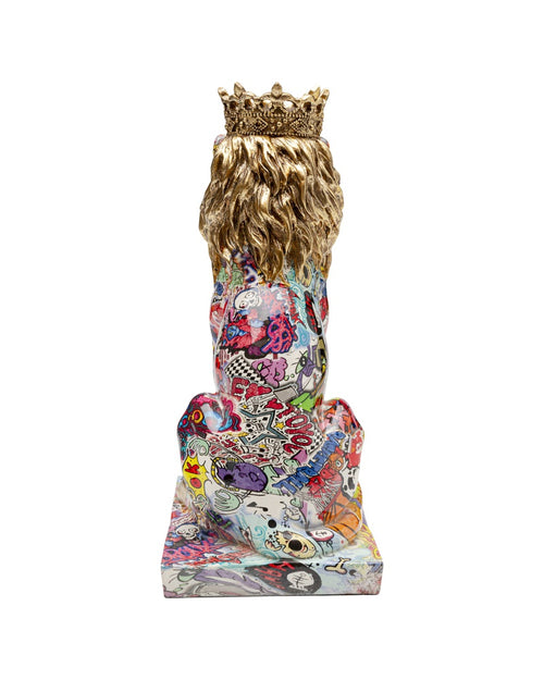 Kare - Deco Figurine Graffiti King Lion 29cm