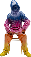 Kare - Deco Figurine Street Art Boy Rainbow 36cm