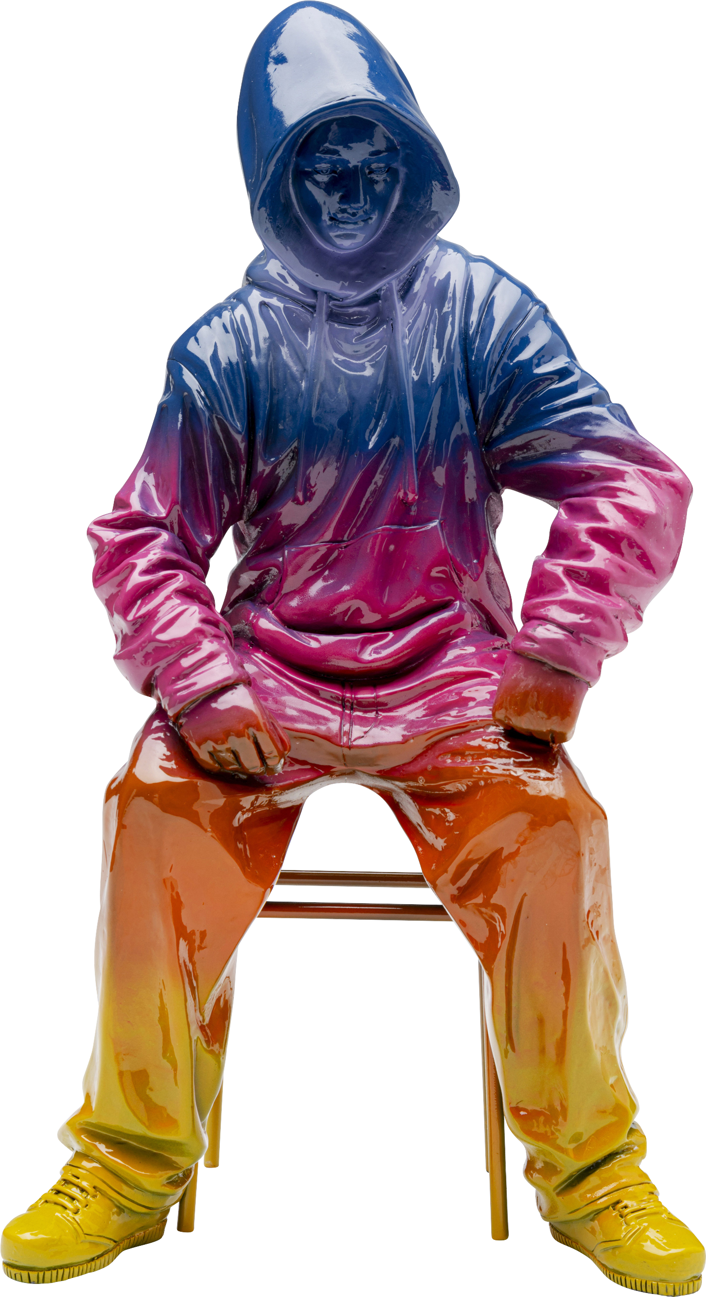 Kare - Deco Figurine Street Art Boy Rainbow 36cm