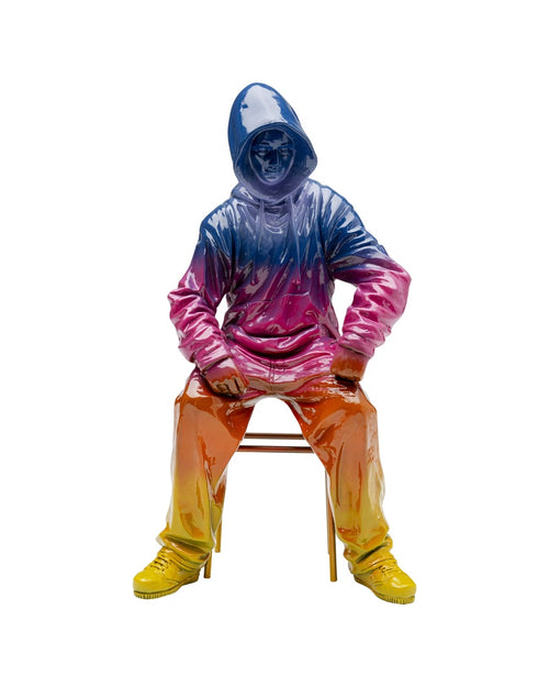 Kare - Deco Figurine Street Art Boy Rainbow 36cm