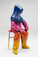 Kare - Deco Figurine Street Art Boy Rainbow 36cm
