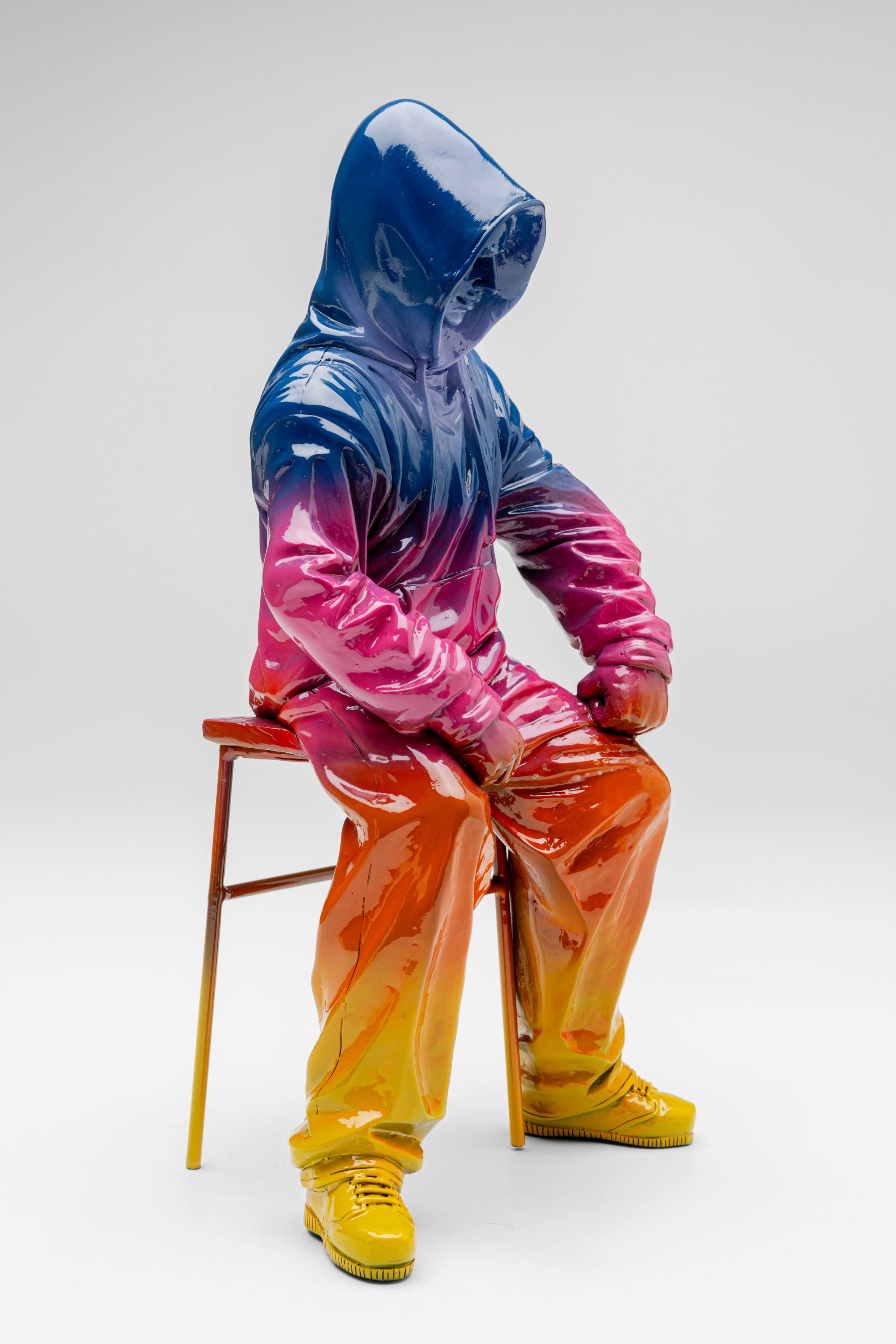 Kare - Deco Figurine Street Art Boy Rainbow 36cm