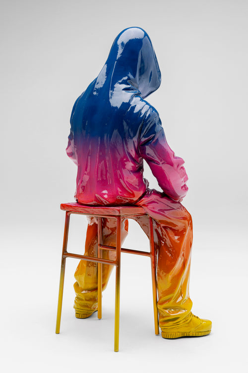 Kare - Deco Figurine Street Art Boy Rainbow 36cm