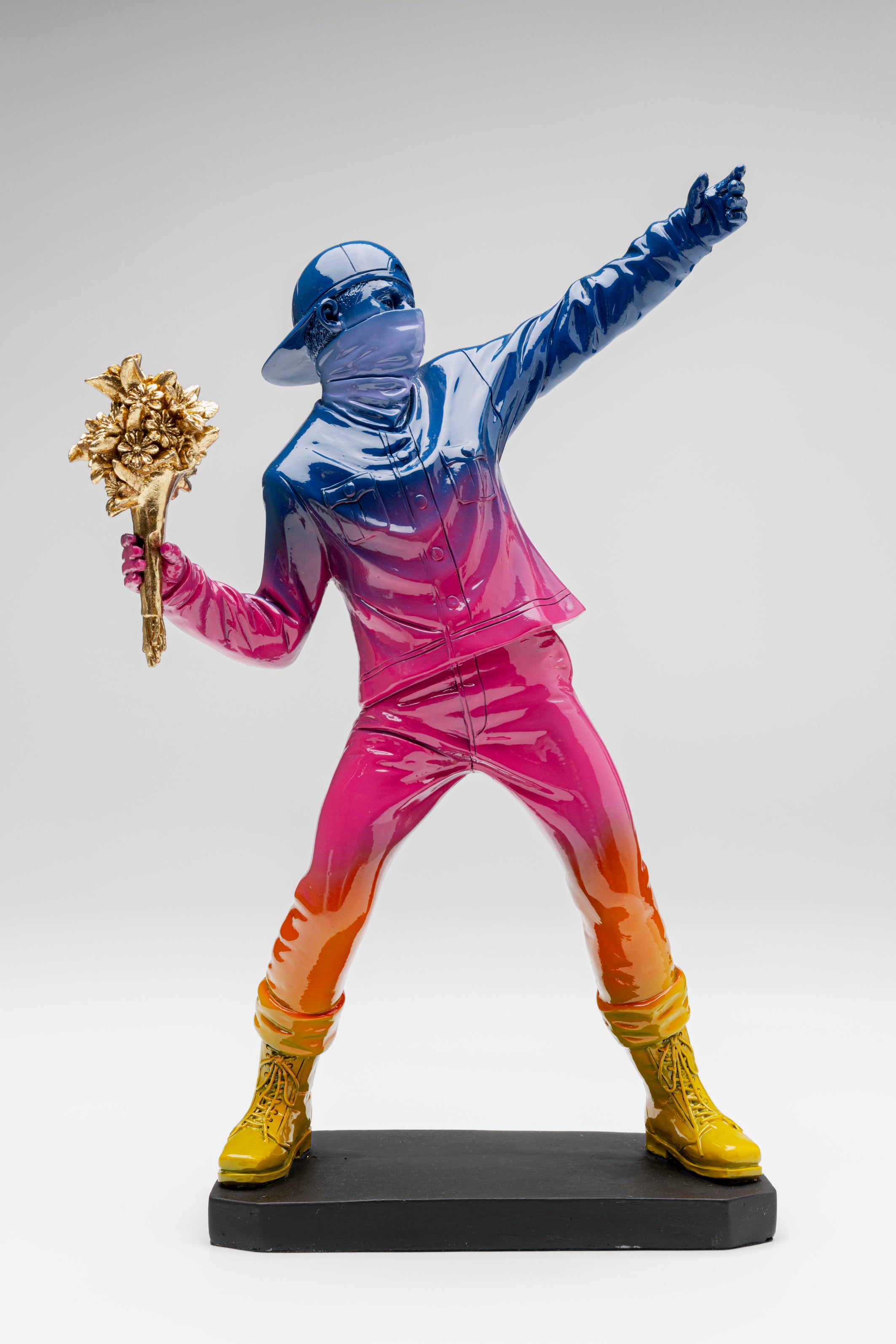 Kare - Deco Figurine Street Art Bouquet Rainbow 41cm