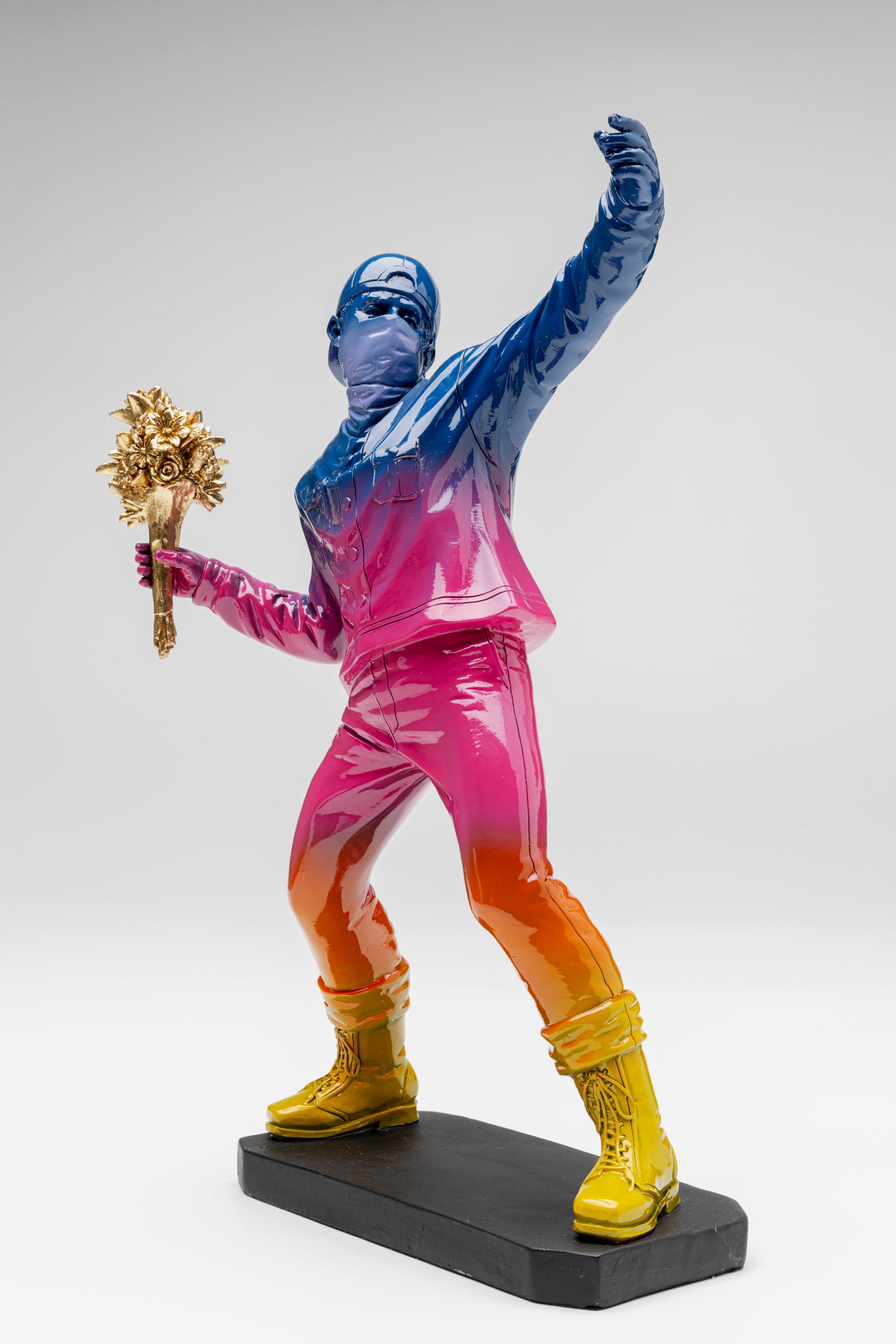 Kare - Deco Figurine Street Art Bouquet Rainbow 41cm
