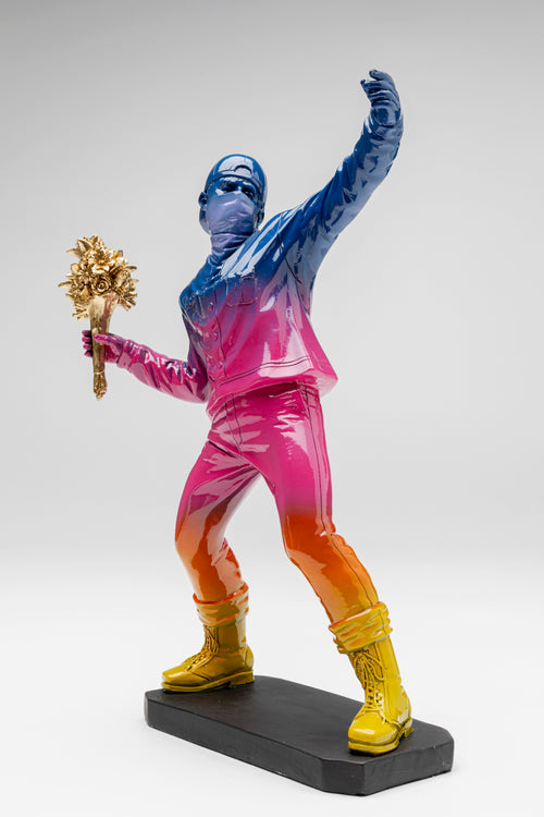 Kare - Deco Figurine Street Art Bouquet Rainbow 41cm
