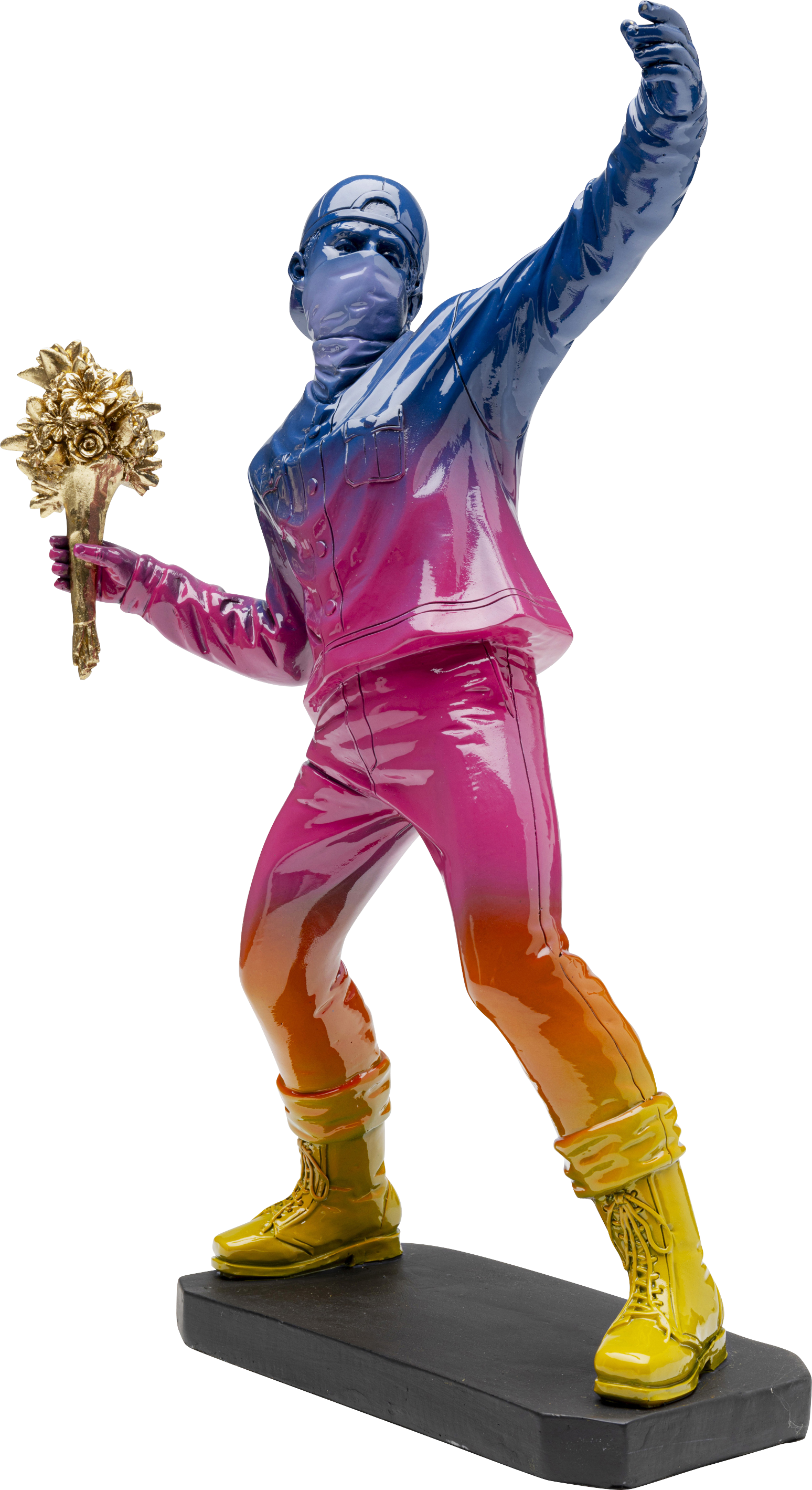 Kare - Deco Figurine Street Art Bouquet Rainbow 41cm