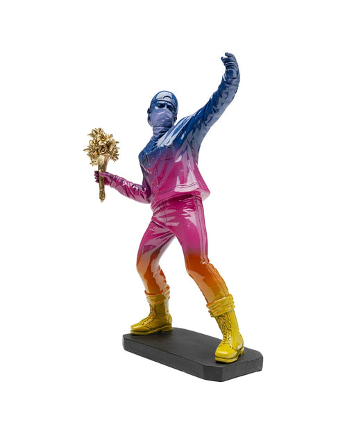 Kare - Deco Figurine Street Art Bouquet Rainbow 41cm