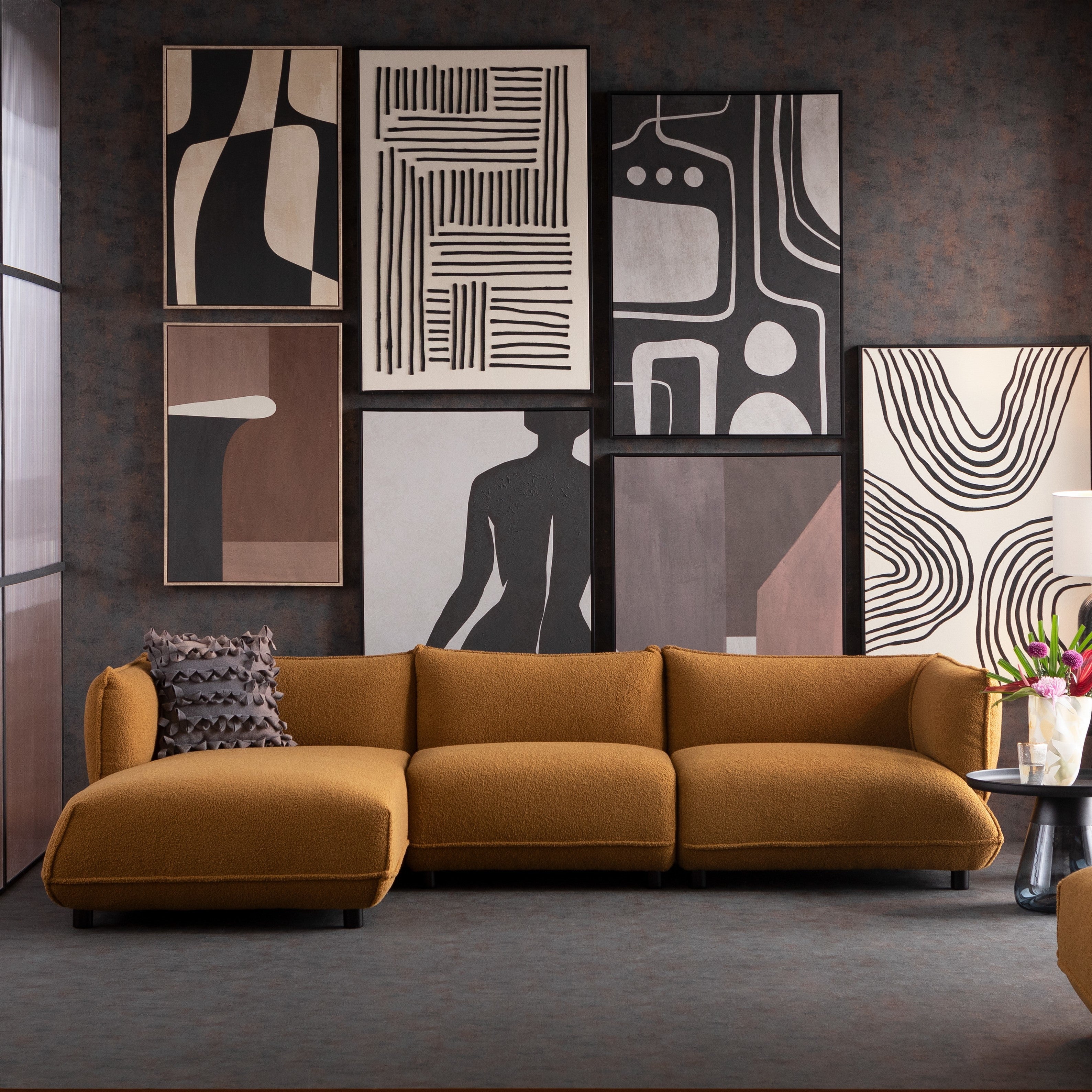Kare - Canvas Picture Artistic Blacky 70x110c