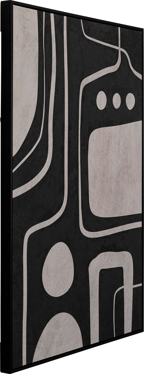Kare - Canvas Picture Artistic Blacky 70x110c