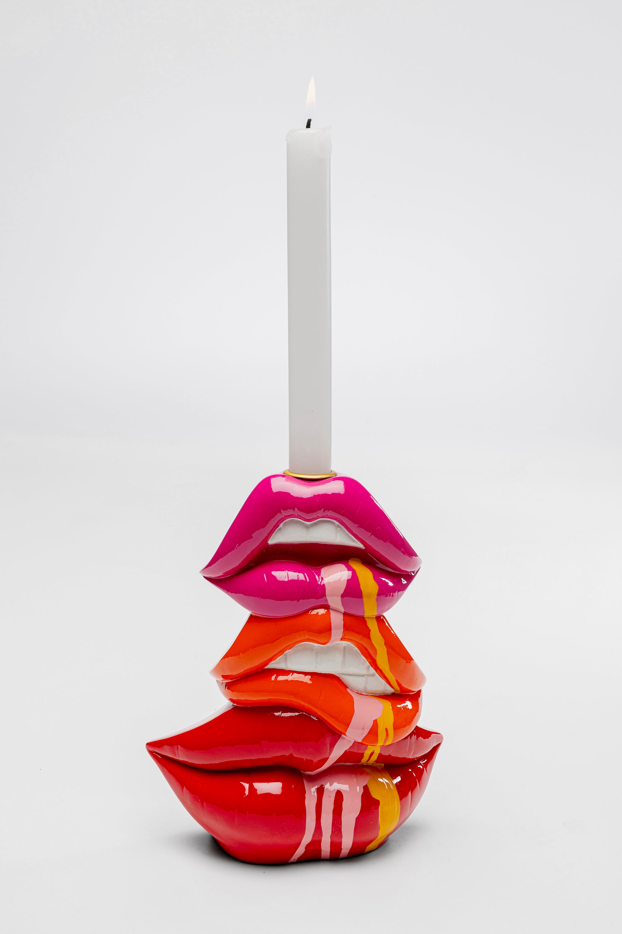 Kare - Candle Holder Lips 17cm
