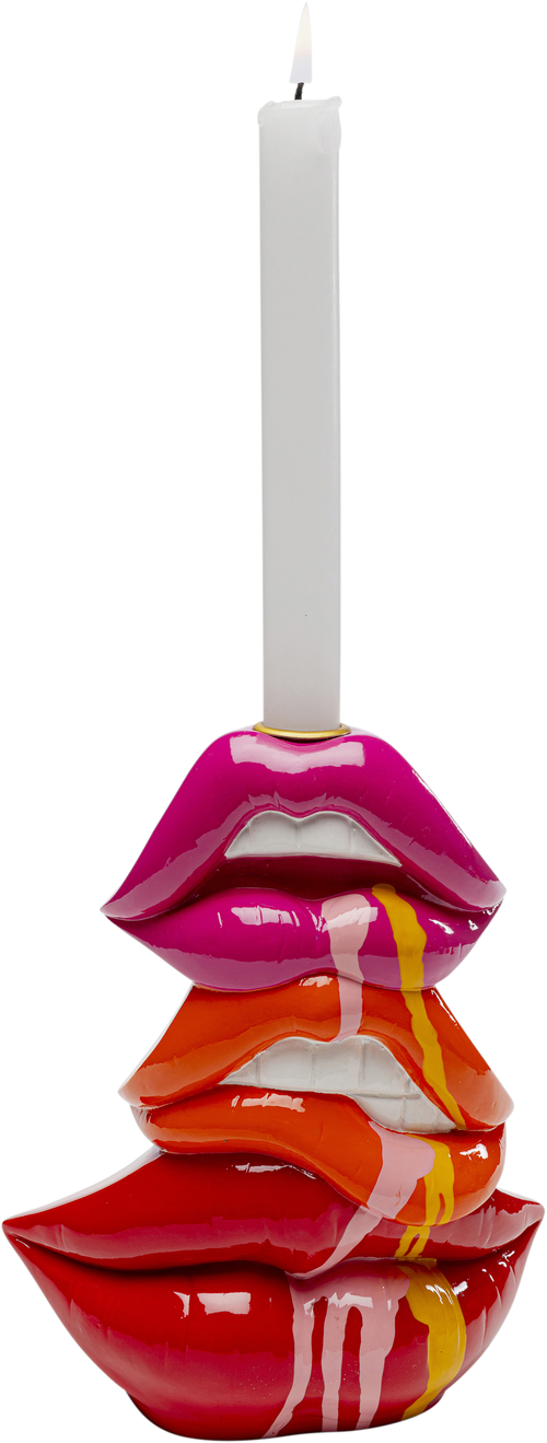 Kare - Candle Holder Lips 17cm