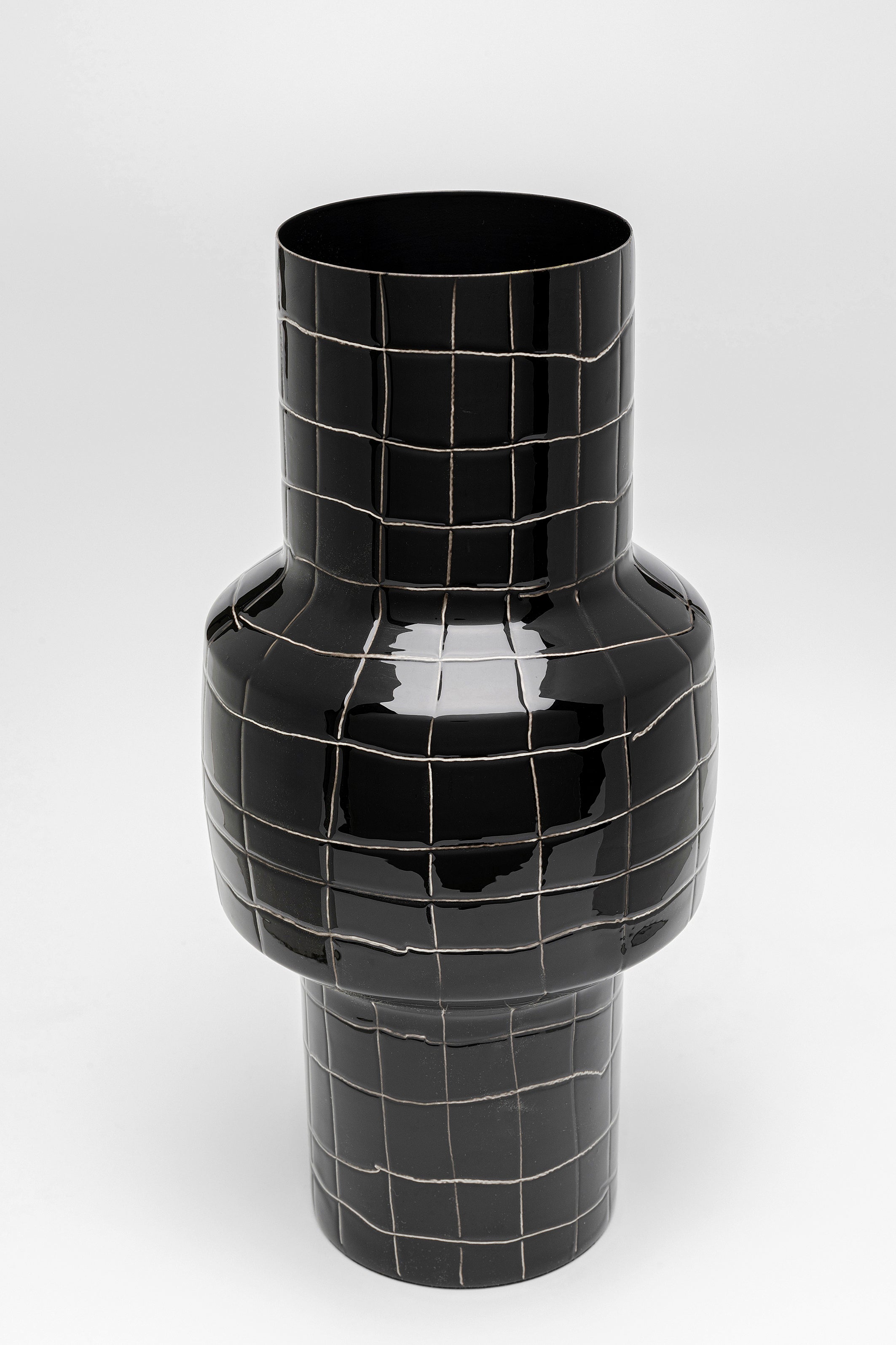 Kare - Vase Black Mesh 33cm