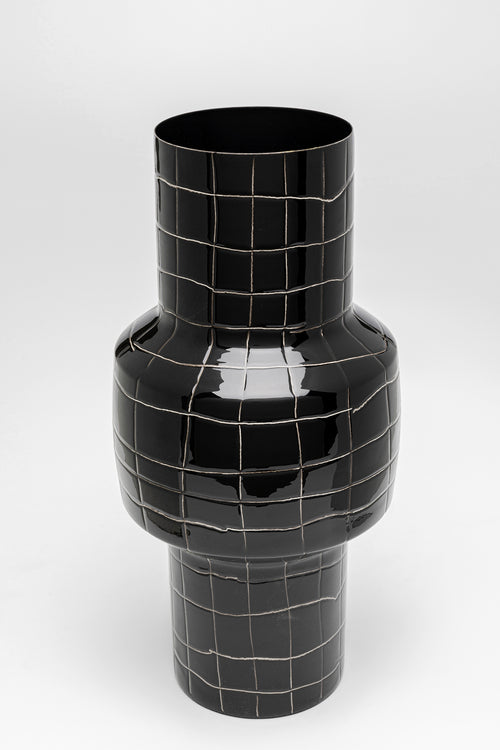 Kare - Vase Black Mesh 33cm