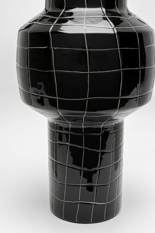 Kare - Vase Black Mesh 42cm