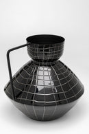 Kare - Vase Black Mesh Handle 29cm