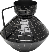Kare - Vase Black Mesh Handle 29cm