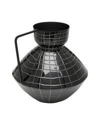 Kare - Vase Black Mesh Handle 29cm