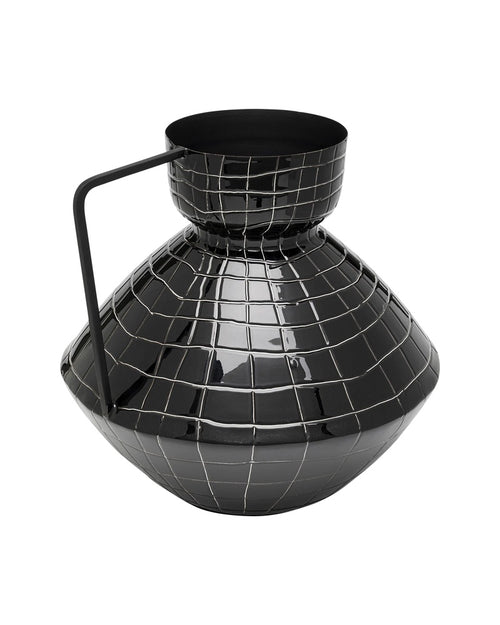 Kare - Vase Black Mesh Handle 29cm