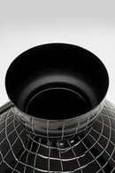 Kare - Vase Black Mesh Handle 29cm