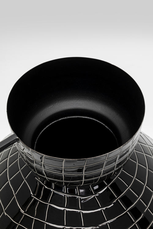 Kare - Vase Black Mesh Handle 29cm