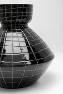 Kare - Vase Black Mesh Handle 29cm