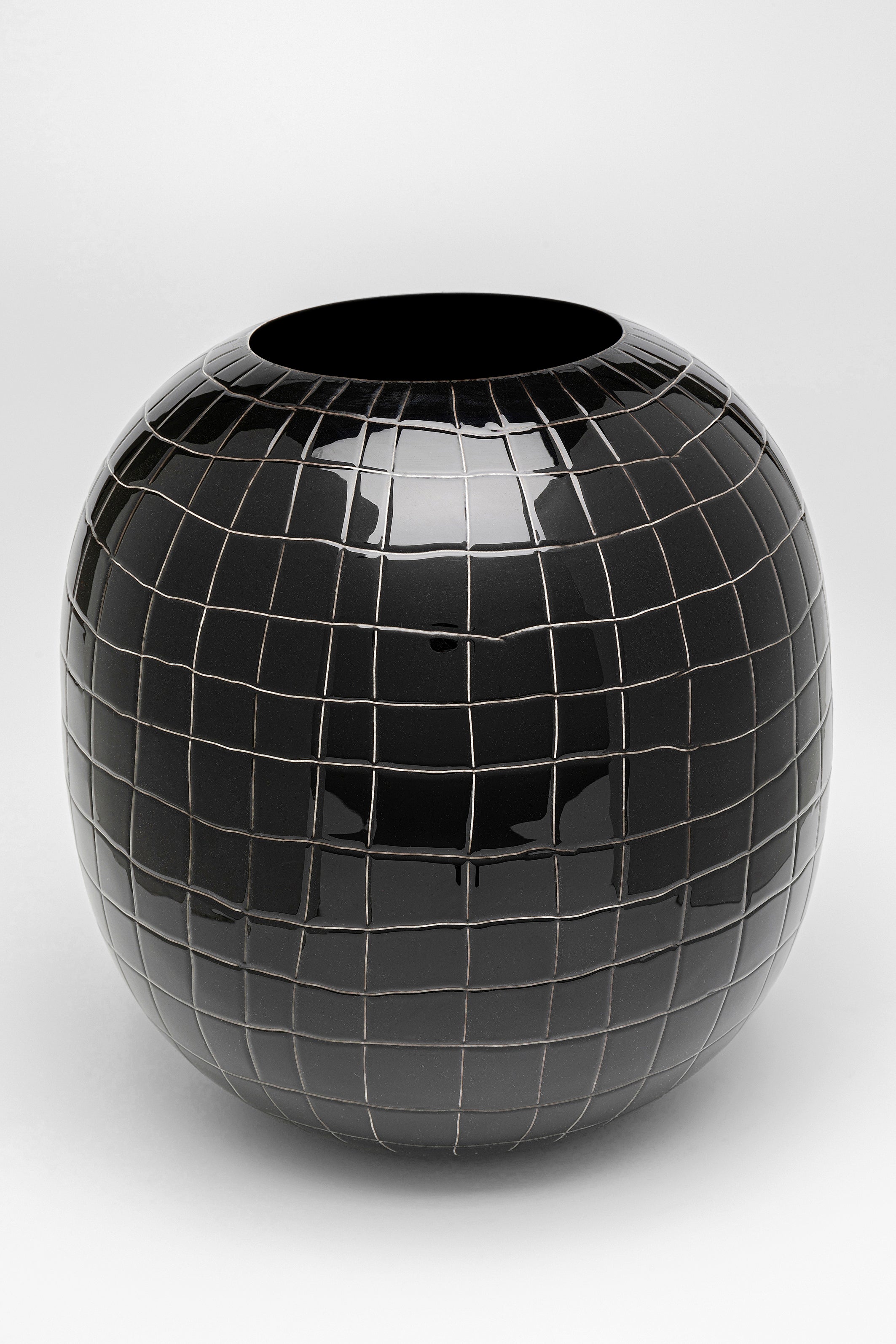 Kare - Vase Black Mesh 26cm