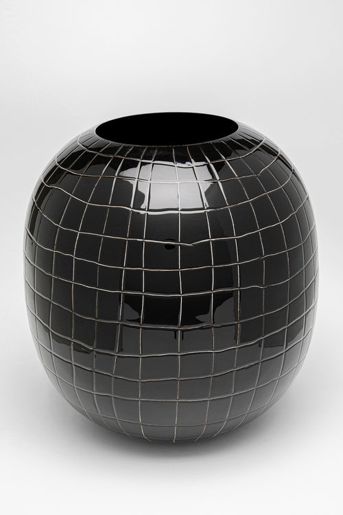 Kare - Vase Black Mesh 26cm