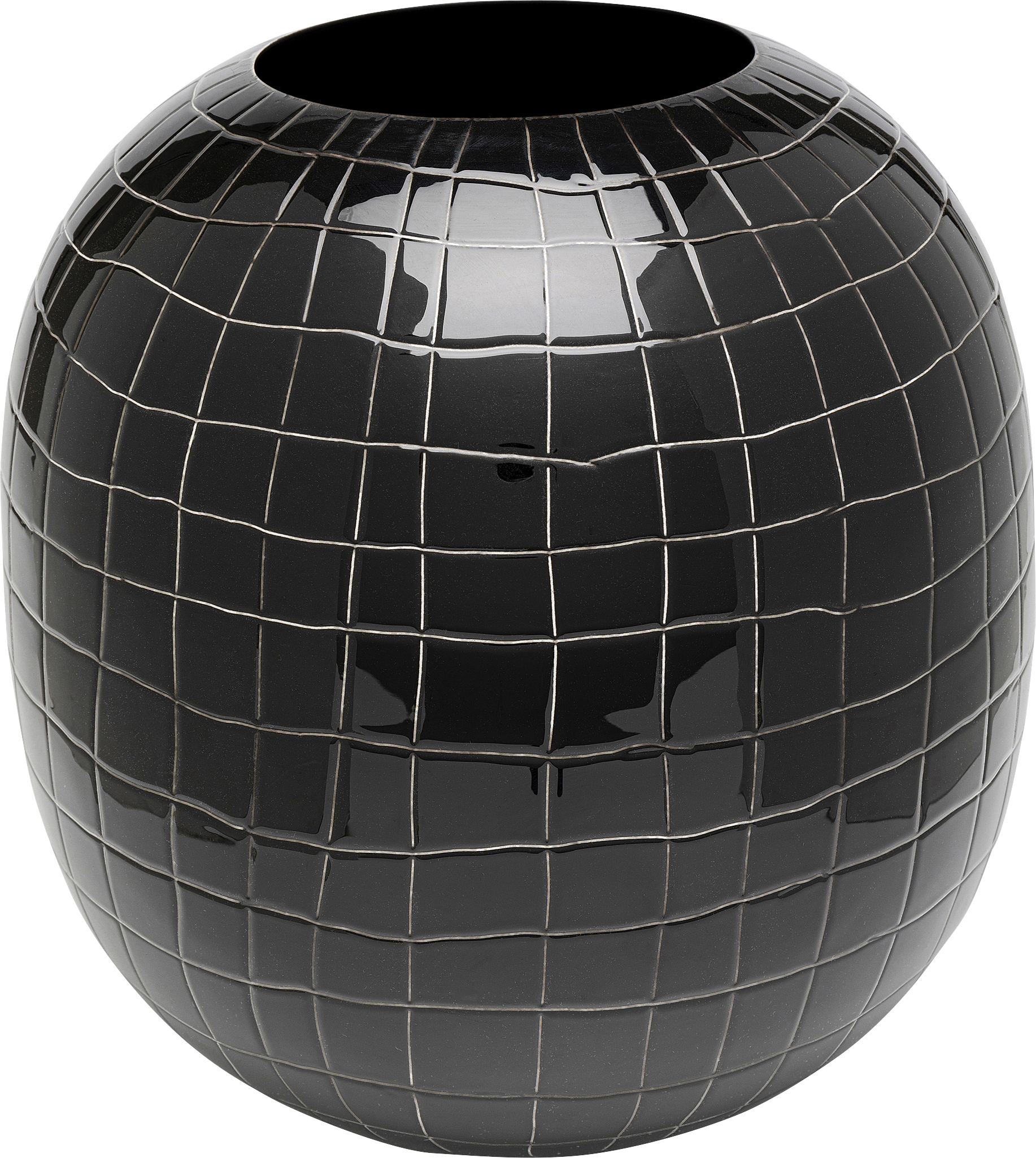 Kare - Vase Black Mesh 26cm