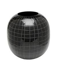 Kare - Vase Black Mesh 26cm