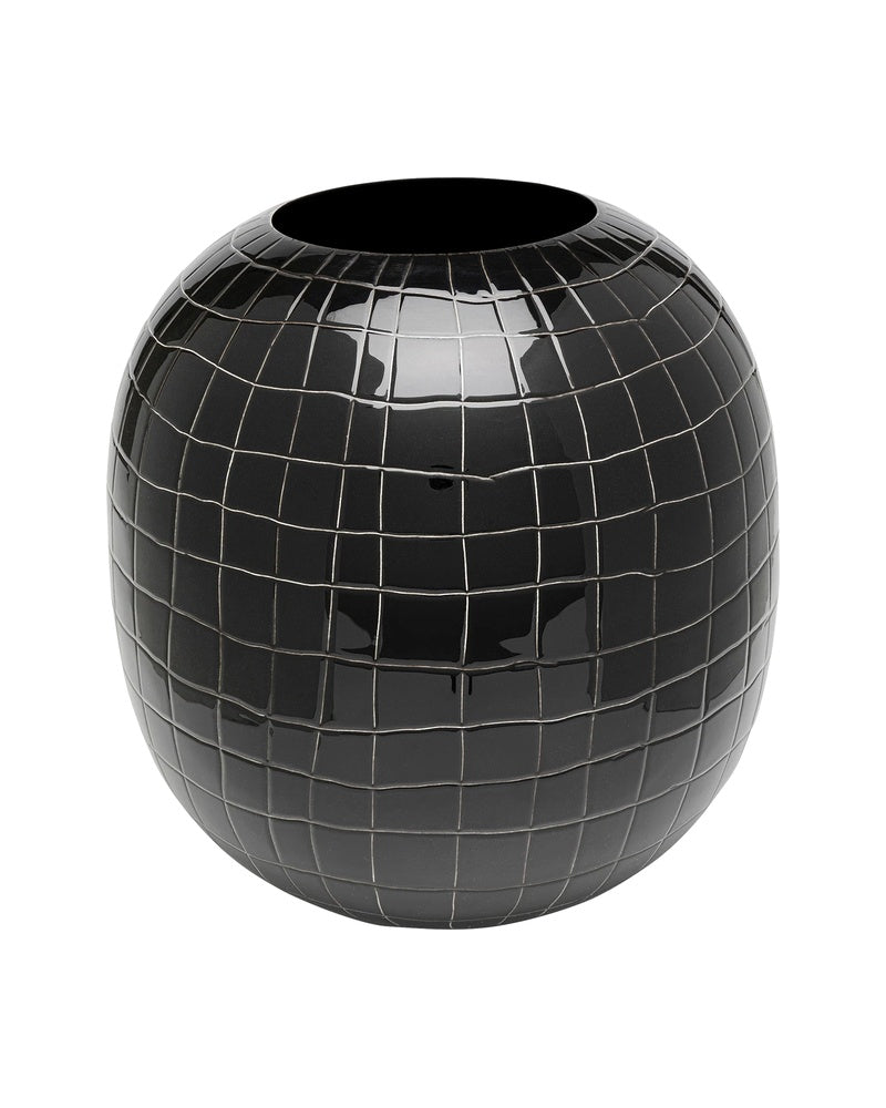 Kare - Vase Black Mesh 26cm